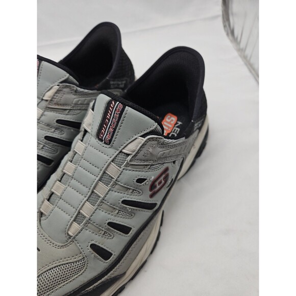 Skechers Slip Ins After Burn Ridgeburn Shoes Gray Mens Size 12 main image 15